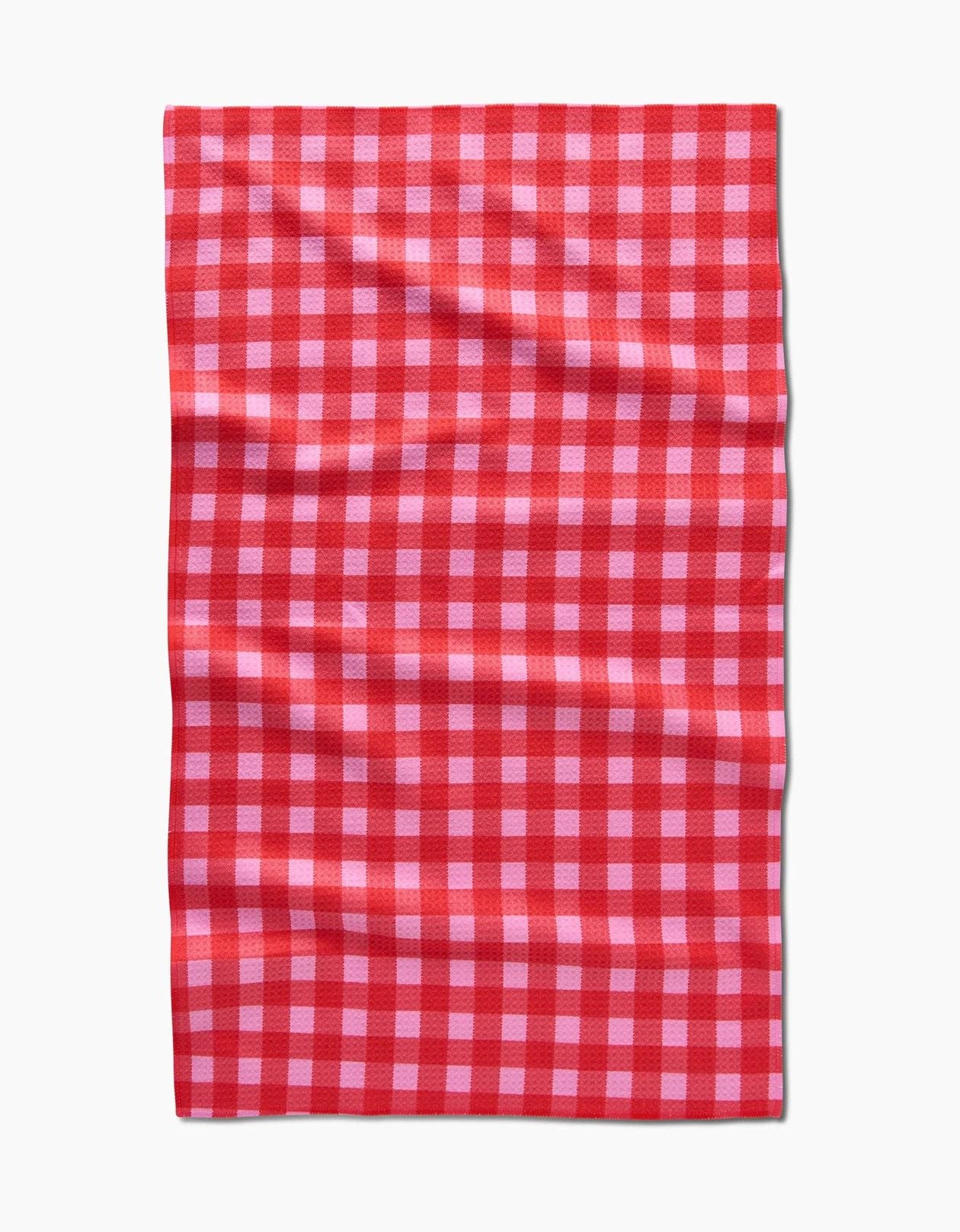 GEOMETRY: Tea Towel-Cherry Gingham-11- Gift/Home-Geometry-Usher & Co - Women's Boutique Located in Atoka, OK and Durant, OK