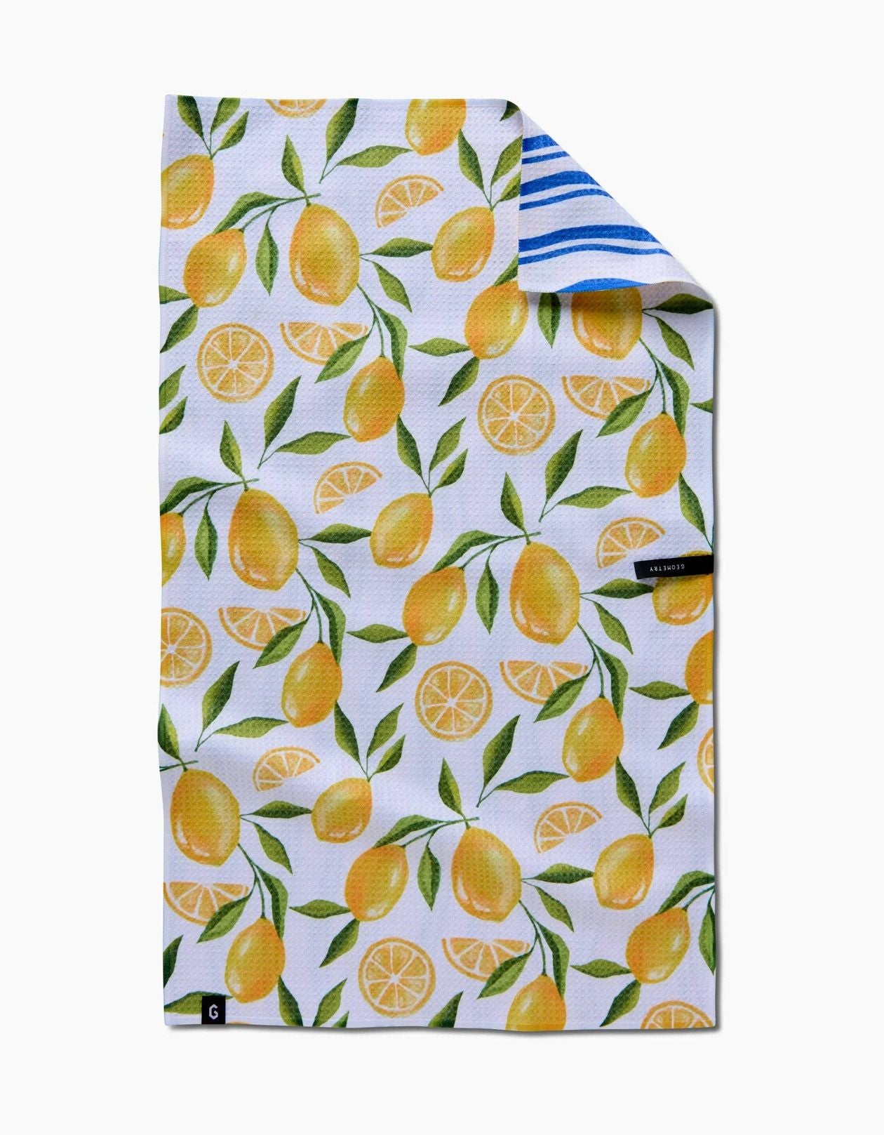 GEOMETRY:Double Sided Tea Towel-Lemon Bliss-11- Gift/Home-Geometry-Usher & Co - Women's Boutique Located in Atoka, OK and Durant, OK