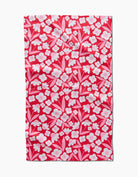 GEOMETRY:Tea Towel-Pink Blooms-11- Gift/Home-Geometry-Usher & Co - Women's Boutique Located in Atoka, OK and Durant, OK