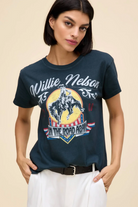 DAYDREAMER: Willie Nelson1 980 Cowboy Tour Tee-Graphic Tees-DAYDREAMER-Usher & Co - Women's Boutique Located in Atoka, OK and Durant, OK