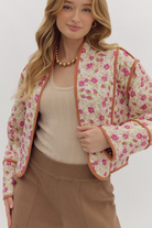 Darling Floral Jacket-2- Tops Over-ENTRO-Usher & Co - Women's Boutique Located in Atoka, OK and Durant, OK