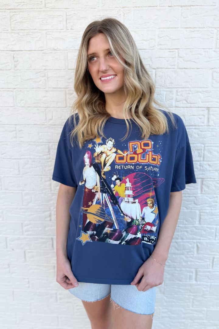 DAYDREAMER: No Doubt Retrun of Saturn Collage Tee-1- Tops-DAYDREAMER-Usher & Co - Women's Boutique Located in Atoka, OK and Durant, OK