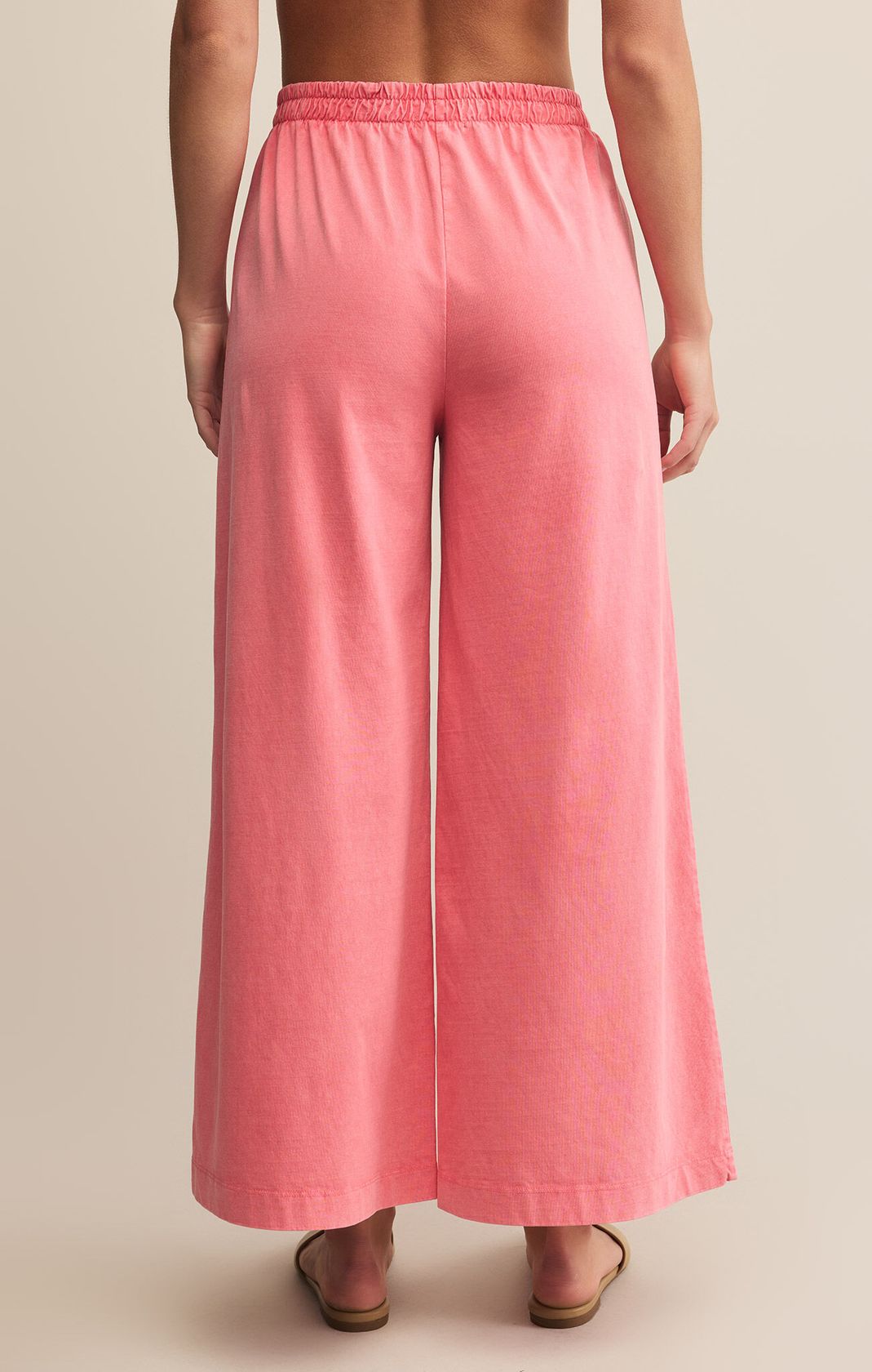 Z SUPPLY: Scout Jersey Flare Pant-Sunset Pink-4- Bottoms-Z SUPPLY-Usher & Co - Women's Boutique Located in Atoka, OK and Durant, OK