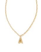 Kendra Scott: Crystal Letter Necklace Gold-7- Jewelry-Kendra Scott-Usher & Co - Women's Boutique Located in Atoka, OK and Durant, OK