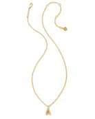 Kendra Scott: Crystal Letter Necklace Gold-7- Jewelry-Kendra Scott-Usher & Co - Women's Boutique Located in Atoka, OK and Durant, OK