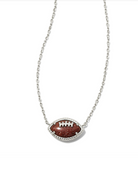 Kendra Scott: Football Necklace-Silver-7- Jewelry-Kendra Scott-Usher & Co - Women's Boutique Located in Atoka, OK and Durant, OK