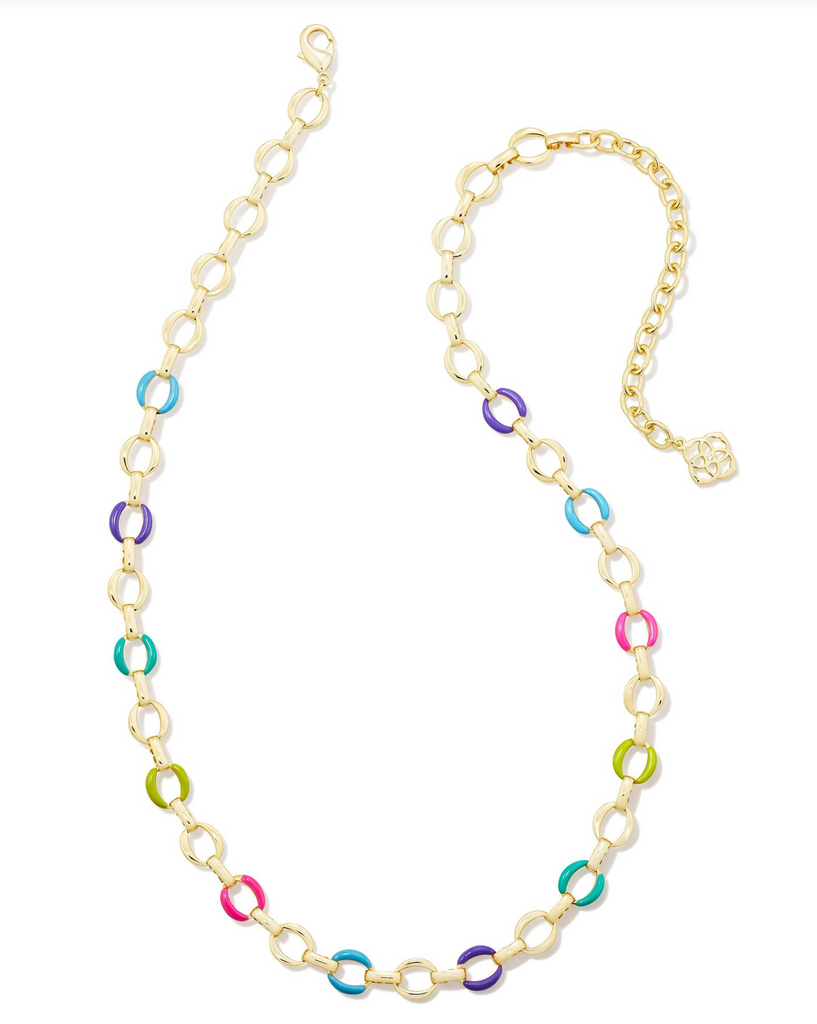Kendra Scott: Kelsey Chain Necklace-Gold-Necklaces-Kendra Scott-Usher & Co - Women's Boutique Located in Atoka, OK and Durant, OK