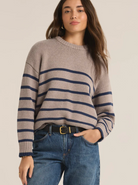 Z Supply: Boyfriend Stripe Sweater-1- Tops-Z SUPPLY-Usher & Co - Women's Boutique Located in Atoka, OK and Durant, OK