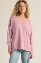 Z Supply: Modern Weekender-Sunset Mauve-1- Tops-Z SUPPLY-Usher & Co - Women's Boutique Located in Atoka, OK and Durant, OK