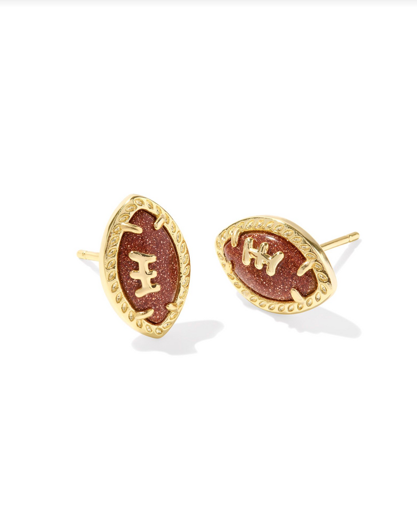 Kendra Scott: Football Stud-Earrings-Kendra Scott-Usher & Co - Women's Boutique Located in Atoka, OK and Durant, OK