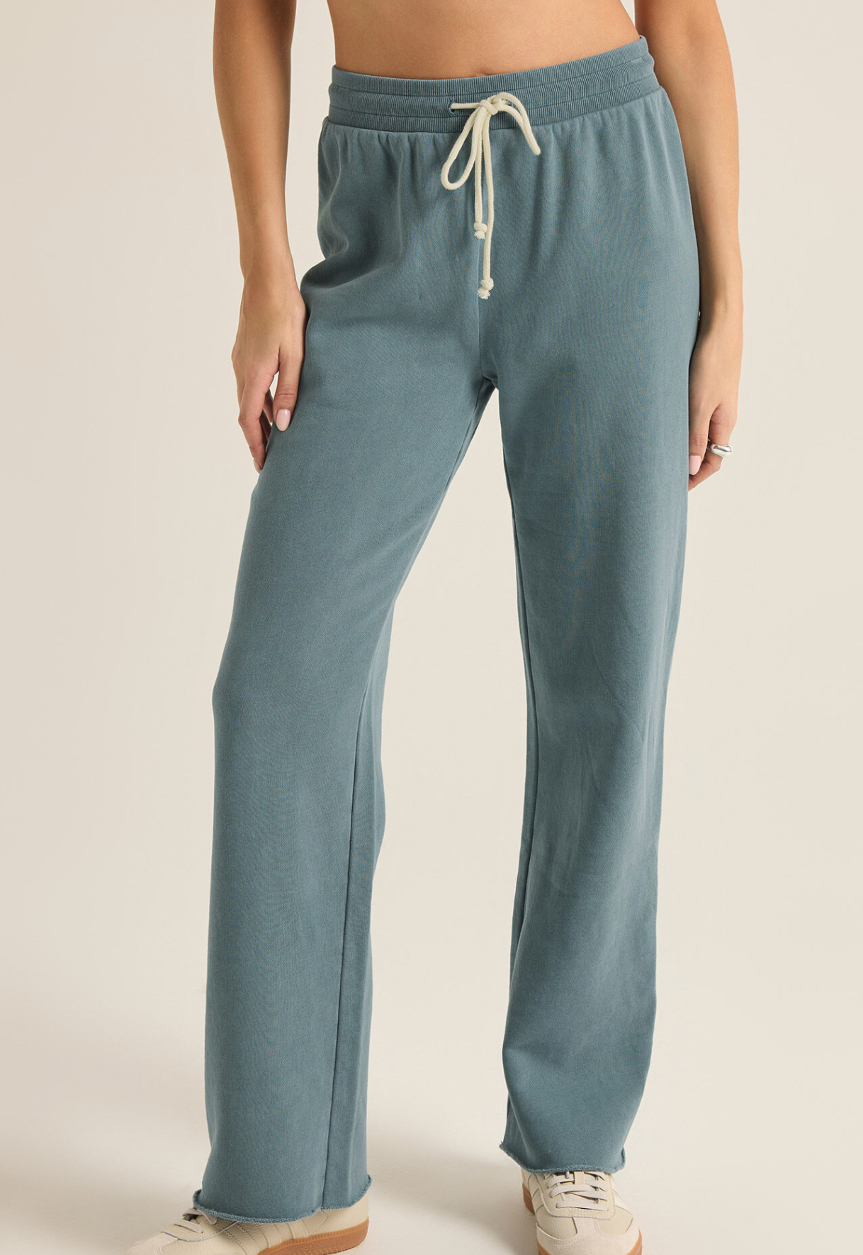 Z Supply: Layton Sweatpant-Oceanic Blue-4- Bottoms-Z SUPPLY-Usher & Co - Women's Boutique Located in Atoka, OK and Durant, OK