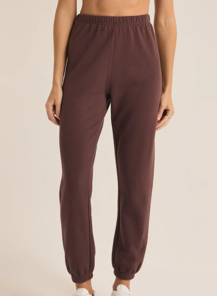 Z Supply: Gym Jogger-Dark Truffle-Loungewear-Z SUPPLY-Usher & Co - Women's Boutique Located in Atoka, OK and Durant, OK