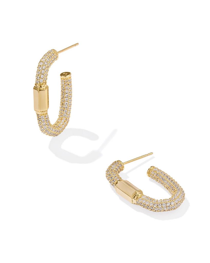 Kendra Scott: Emery Hoop Earring-Gold-Earrings-Kendra Scott-Usher & Co - Women's Boutique Located in Atoka, OK and Durant, OK