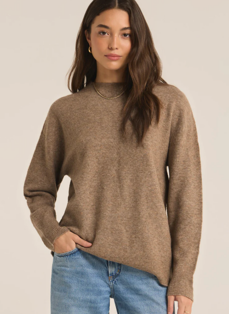 Z Supply: Gia Sweater-Chai-Sweaters-Z SUPPLY-Usher & Co - Women's Boutique Located in Atoka, OK and Durant, OK