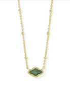 Kendra Scott: Mini Abbie Necklace-Gold-7- Jewelry-Kendra Scott-Usher & Co - Women's Boutique Located in Atoka, OK and Durant, OK