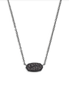 Kendra Scott: Elisa Necklace-Gunmetal-Necklaces-Kendra Scott-Usher & Co - Women's Boutique Located in Atoka, OK and Durant, OK