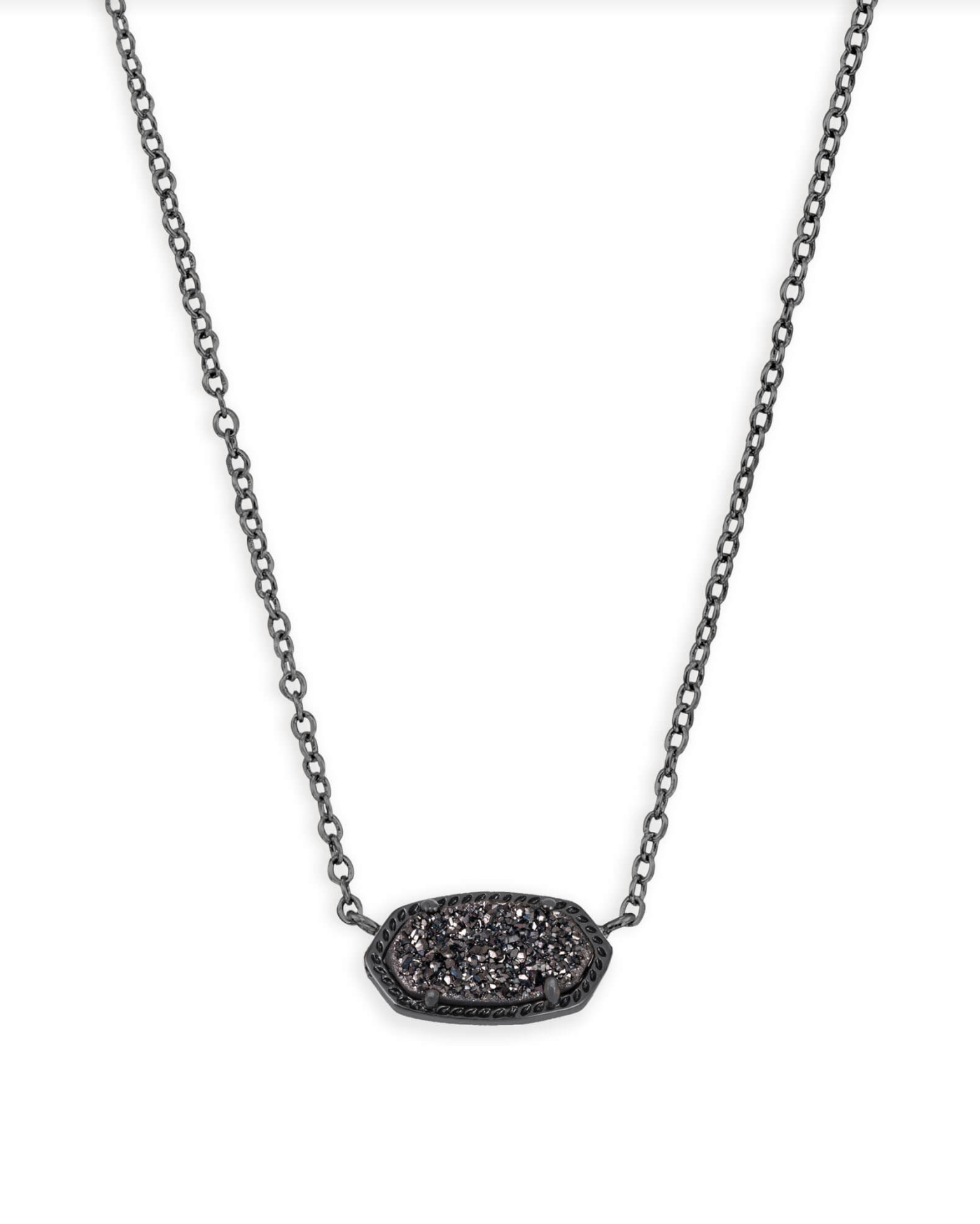 Kendra Scott: Elisa Necklace-Gunmetal-Necklaces-Kendra Scott-Usher & Co - Women's Boutique Located in Atoka, OK and Durant, OK