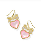 Kendra Scott: Haisley Heart Drop Earring-Gold-7- Jewelry-Kendra Scott-Usher & Co - Women's Boutique Located in Atoka, OK and Durant, OK