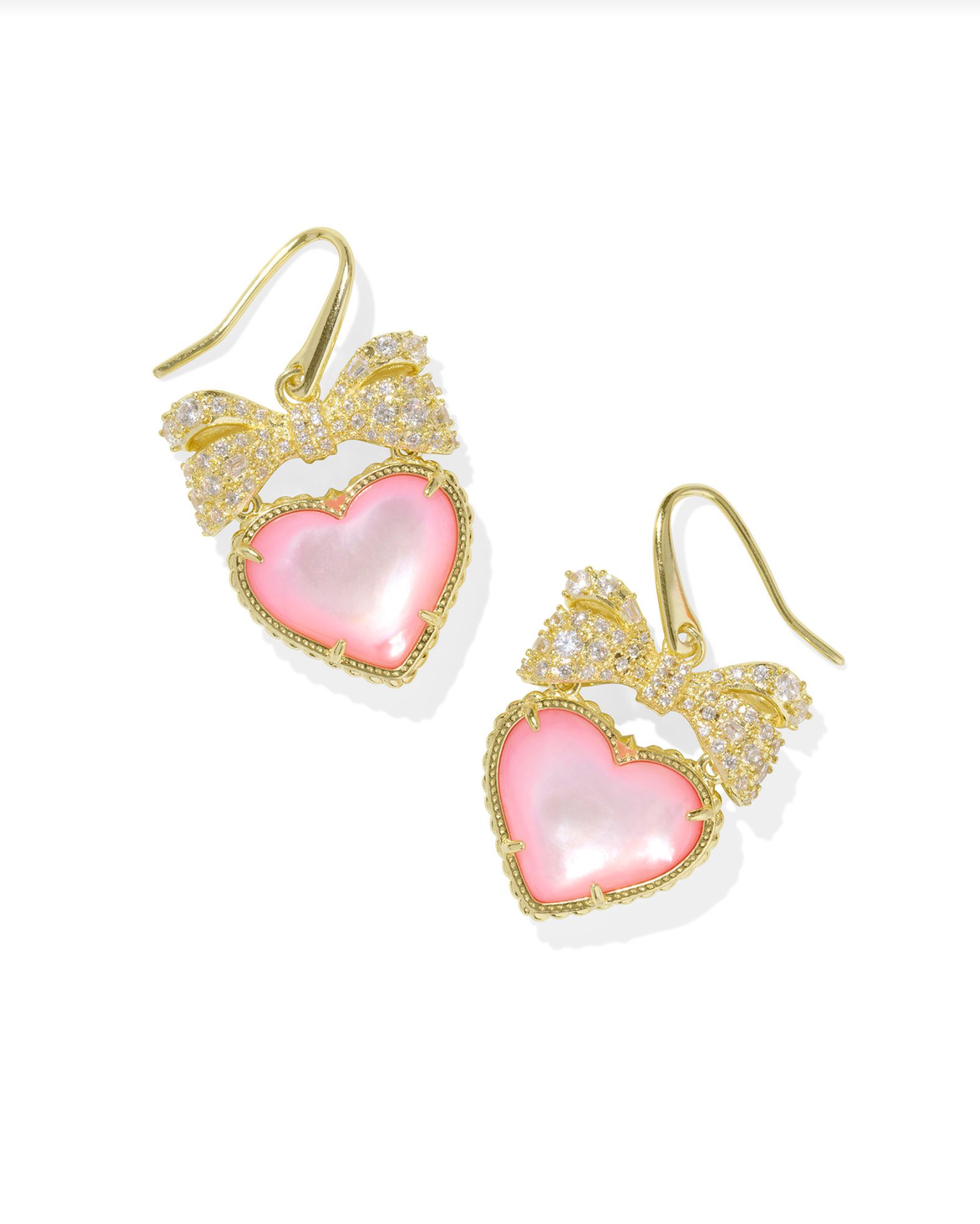 Kendra Scott: Haisley Heart Drop Earring-Gold-7- Jewelry-Kendra Scott-Usher & Co - Women's Boutique Located in Atoka, OK and Durant, OK