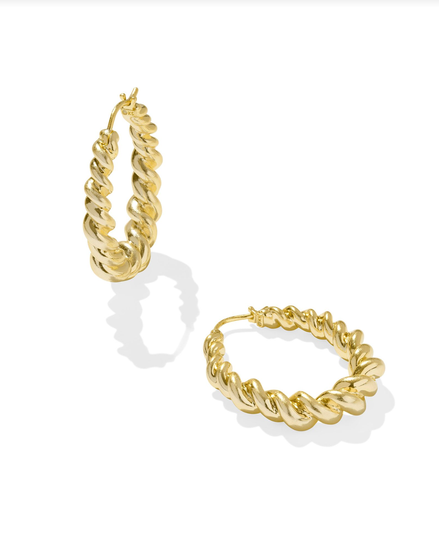 Kendra Scott: Haisley Hoop Earrings-Gold-Earrings-Kendra Scott-Usher & Co - Women's Boutique Located in Atoka, OK and Durant, OK