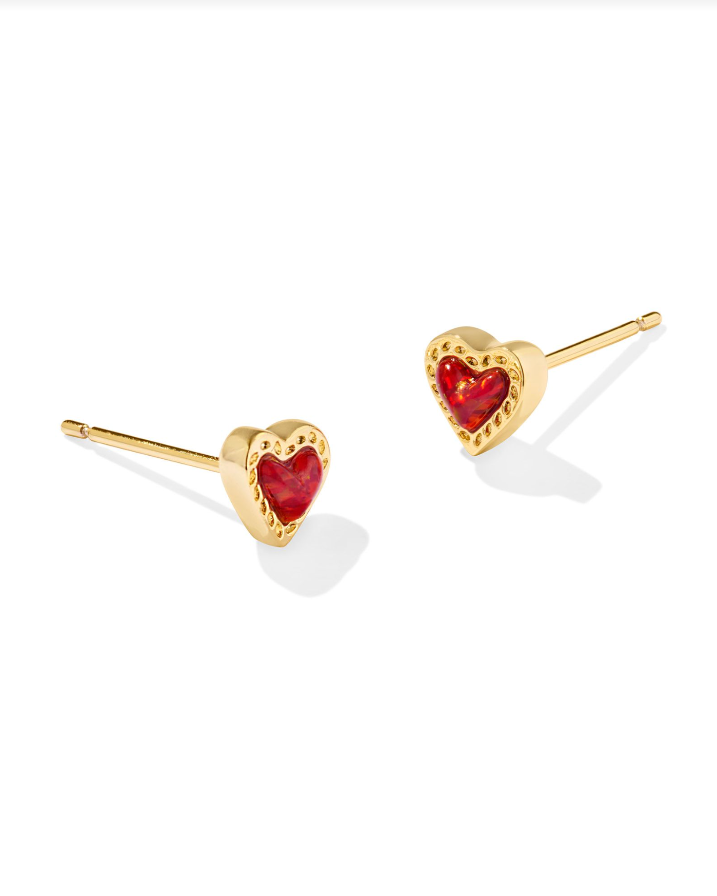 Kendra Scott: Mini Ari Heart Stud-Gold-7- Jewelry-Kendra Scott-Usher & Co - Women's Boutique Located in Atoka, OK and Durant, OK