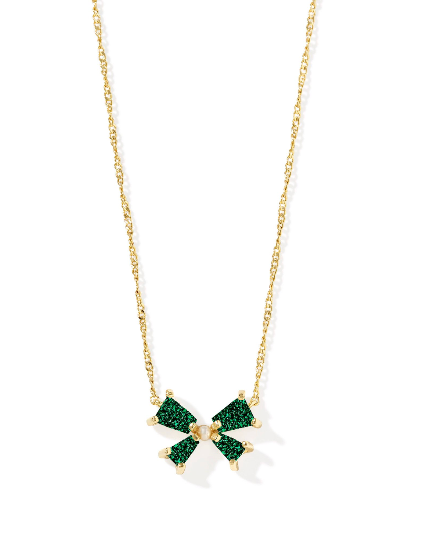 Kendra Scott: Blair Bow Small Necklace-Gold-Necklaces-Kendra Scott-Usher & Co - Women's Boutique Located in Atoka, OK and Durant, OK