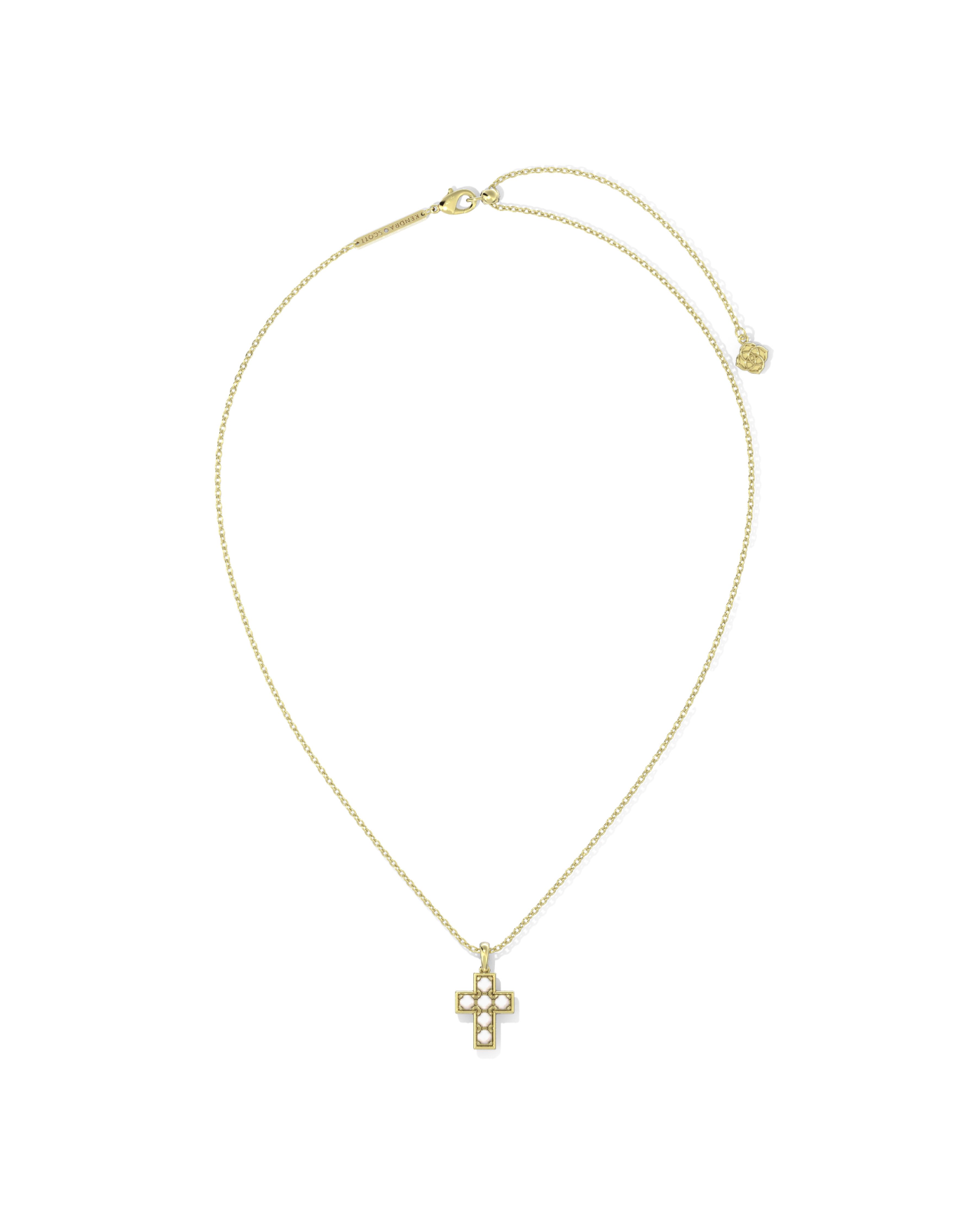 Kendra Scott: Pearl Cross Necklace-7- Jewelry-Kendra Scott-Usher & Co - Women's Boutique Located in Atoka, OK and Durant, OK