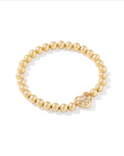 Kendra Scott: Holland Heart Stretch Bracelet-Gold-7- Jewelry-Kendra Scott-Usher & Co - Women's Boutique Located in Atoka, OK and Durant, OK