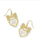 Kendra Scott: Haisley Heart Drop Earring-Gold-Earrings-Kendra Scott-Usher & Co - Women's Boutique Located in Atoka, OK and Durant, OK