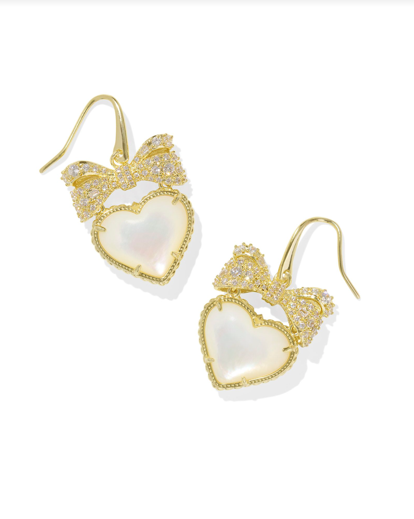 Kendra Scott: Haisley Heart Drop Earring-Gold-7- Jewelry-Kendra Scott-Usher & Co - Women's Boutique Located in Atoka, OK and Durant, OK