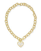 Kendra Scott: Haisley Heart Statement Necklace-Gold-7- Jewelry-Kendra Scott-Usher & Co - Women's Boutique Located in Atoka, OK and Durant, OK