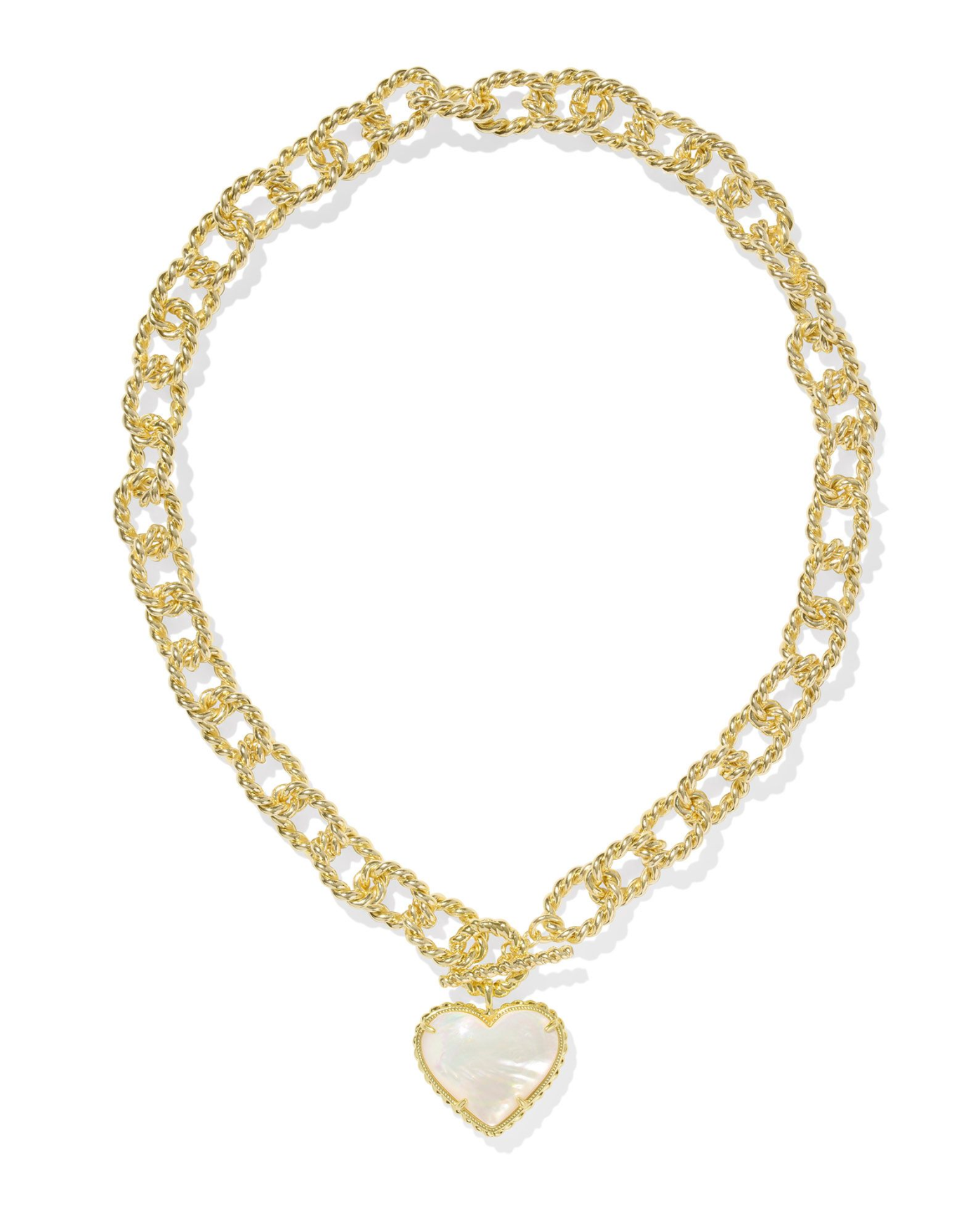 Kendra Scott: Haisley Heart Statement Necklace-Gold-7- Jewelry-Kendra Scott-Usher & Co - Women's Boutique Located in Atoka, OK and Durant, OK