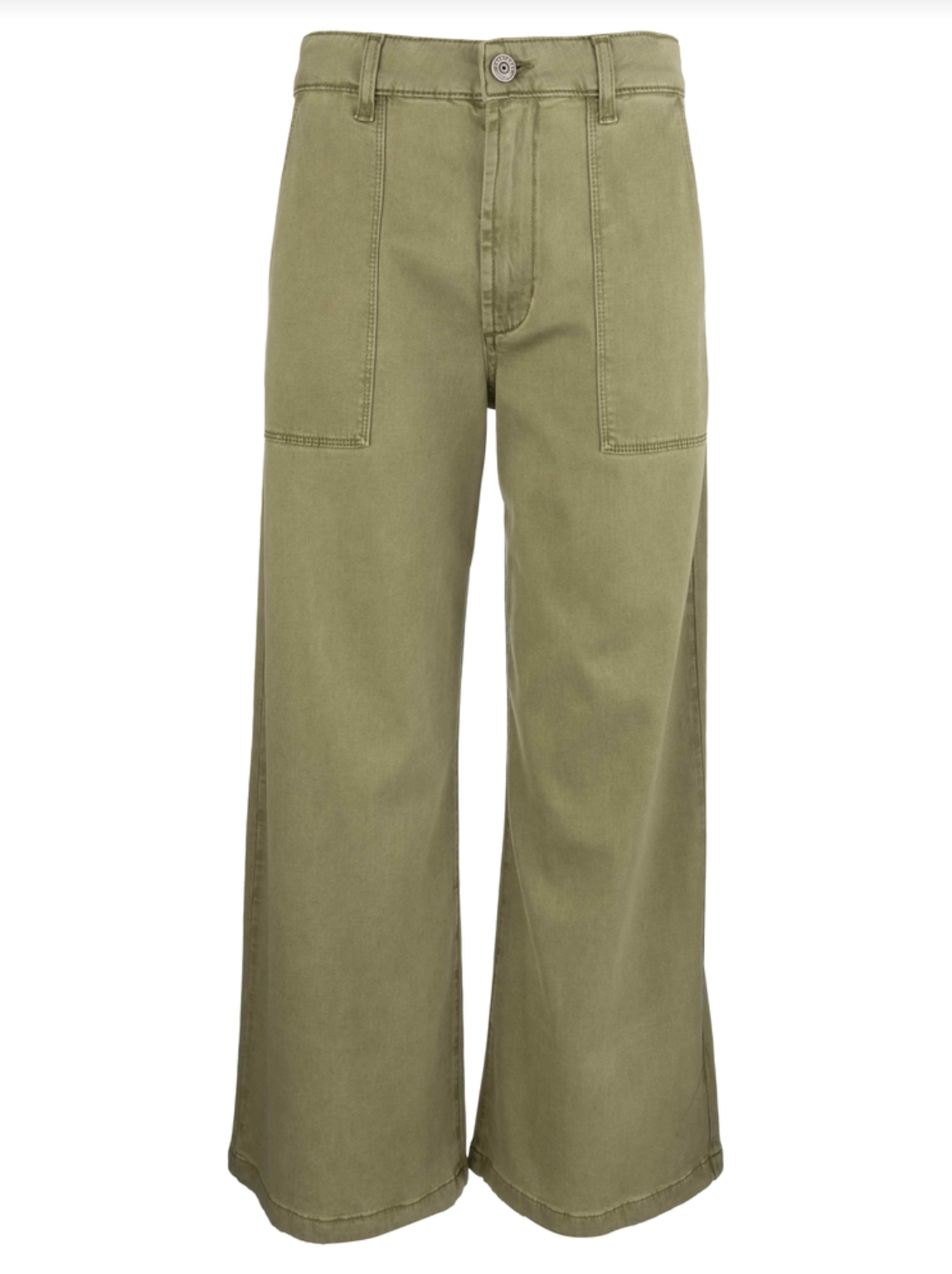 Kut From The Kloth: Meg Wide Leg Pant-Basil-4- Bottoms-KUT FROM THE KLOTH-Usher & Co - Women's Boutique Located in Atoka, OK and Durant, OK