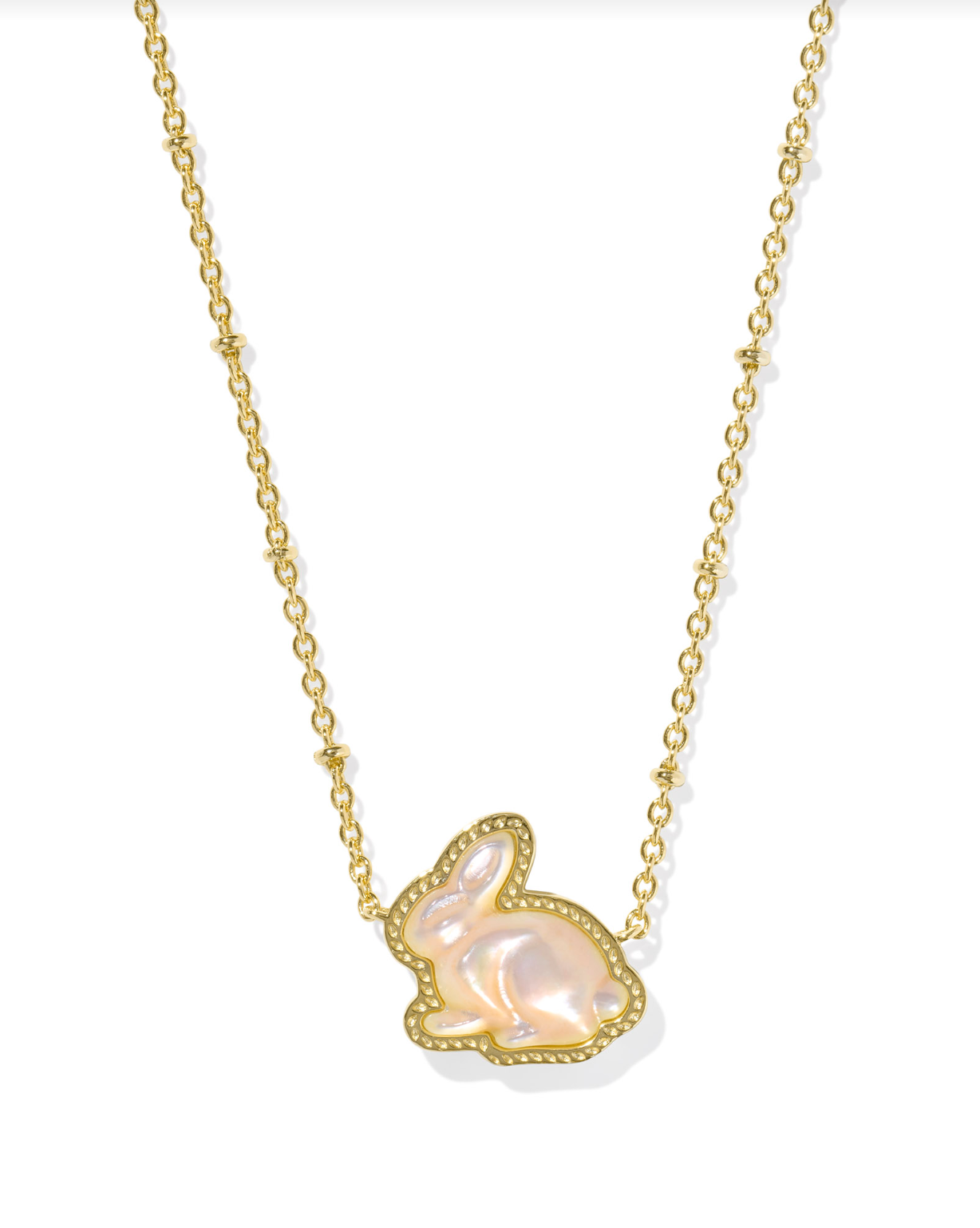 KENDRA SCOTT: Bunny Necklace-Gold Taupe Mother of Pearl-7- Jewelry-KENDRA SCOTT-Usher & Co - Women's Boutique Located in Atoka, OK and Durant, OK