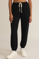 Z Supply: Stadium Jogger-Black-Pants-Z SUPPLY-Usher & Co - Women's Boutique Located in Atoka, OK and Durant, OK