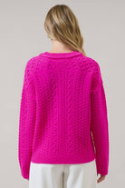 Pammie Knit Dropped Long Sleeve Sweater-1- Tops-Sugarlips-Usher & Co - Women's Boutique Located in Atoka, OK and Durant, OK