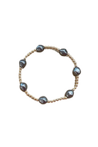 enewton: Admire Gold 3mm Bracelet-Pearl Dark Gray-7- Jewelry-ENEWTON-Usher & Co - Women's Boutique Located in Atoka, OK and Durant, OK