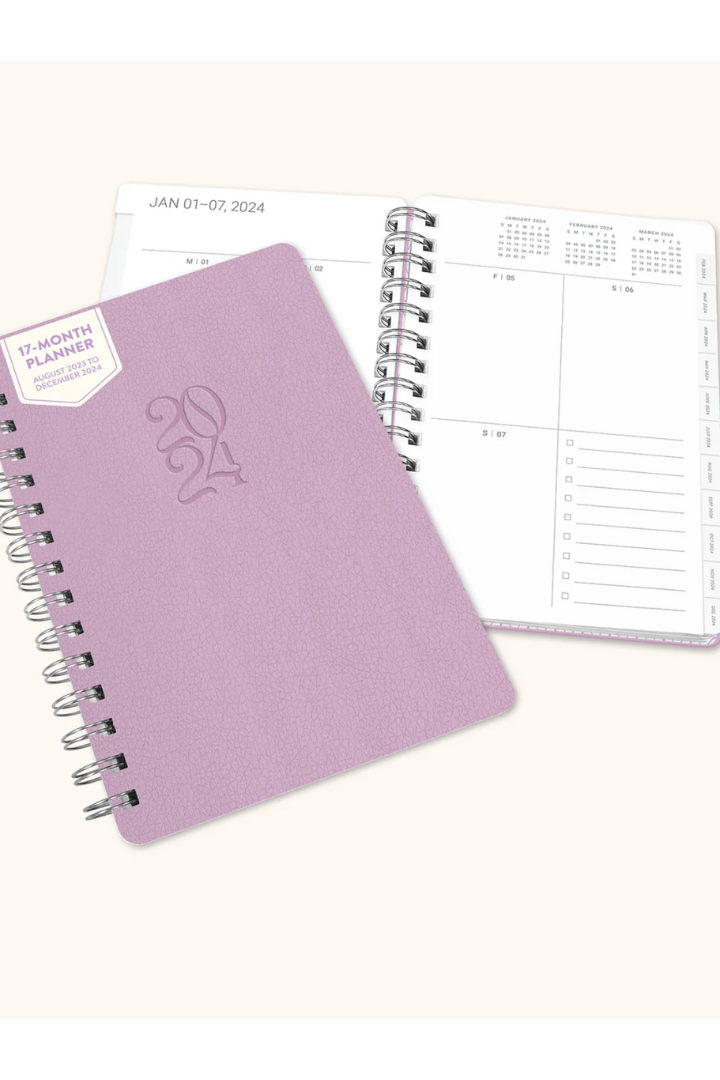 2024 Lilac Agatha Planner-11- Gift/Home-STUDIO OH-Usher & Co - Women's Boutique Located in Atoka, OK and Durant, OK