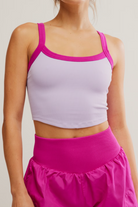 FP Movement: All Clear Colorblock Cami-Lavender Glaze Combo-3- Tops Under-Free People Movement-Usher & Co - Women's Boutique Located in Atoka, OK and Durant, OK