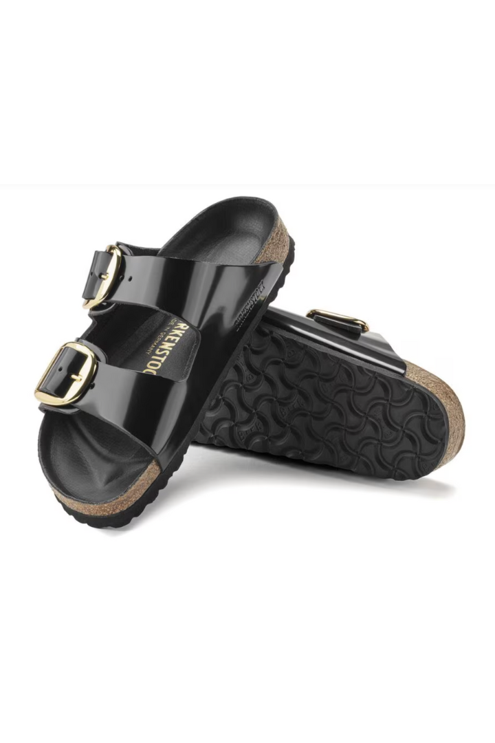 Birkenstock: Arizona Big Buckle-High Shine Black-9- Shoes-BIRKENSTOCK-Usher & Co - Women's Boutique Located in Atoka, OK and Durant, OK