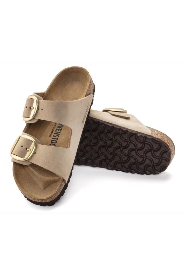 Birkenstock: Arizona Big Buckle- Sandcastle-9- Shoes-BIRKENSTOCK-Usher & Co - Women's Boutique Located in Atoka, OK and Durant, OK