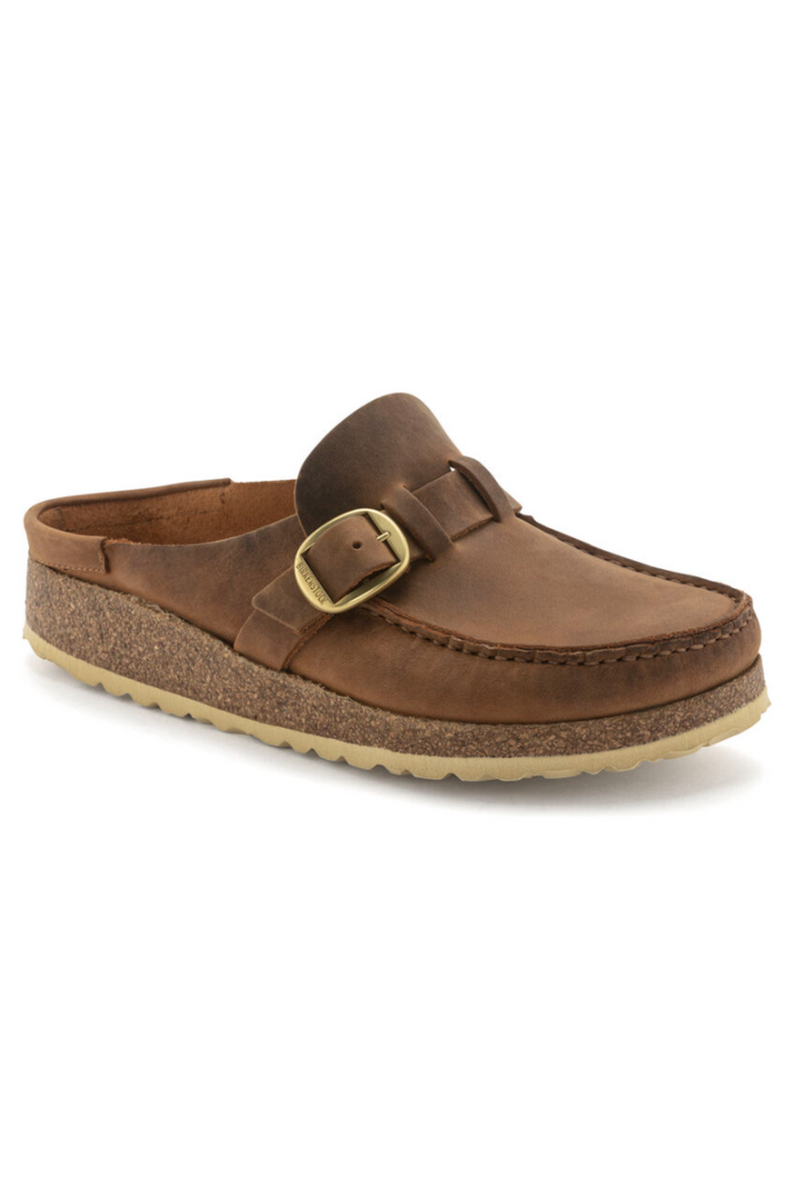 Birkenstock: Buckley-Cognac-Flats & Mules-BIRKENSTOCK-Usher & Co - Women's Boutique Located in Atoka, OK and Durant, OK