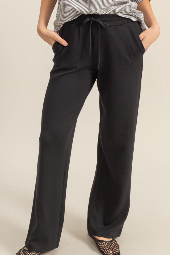 Celcelia Pants-Black-4- Bottoms-HYFVE-Usher & Co - Women's Boutique Located in Atoka, OK and Durant, OK