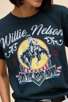 DAYDREAMER: Willie Nelson 1980 Cowboy Tour Tee-1- Tops-DAYDREAMER-Usher & Co - Women's Boutique Located in Atoka, OK and Durant, OK