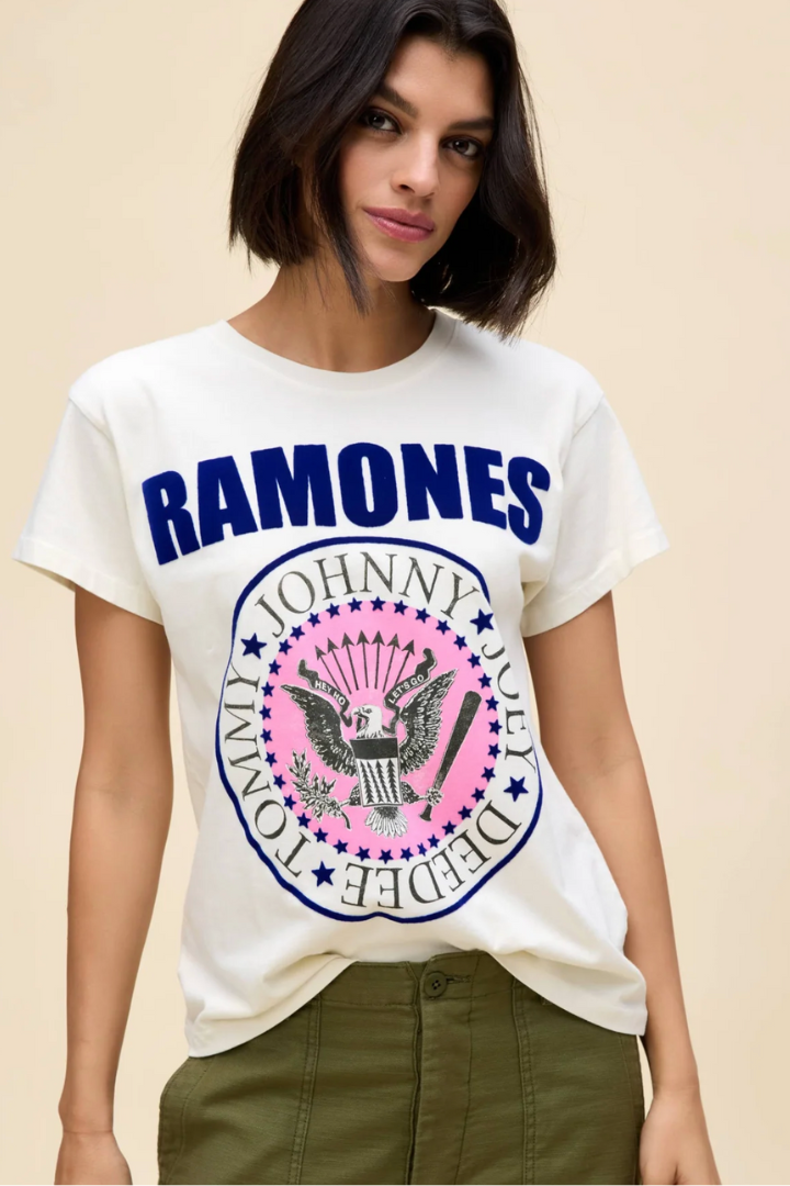 DAYDREAMER: Ramones Classic Seal Tour Tee-1- Tops-DAYDREAMER-Usher & Co - Women's Boutique Located in Atoka, OK and Durant, OK