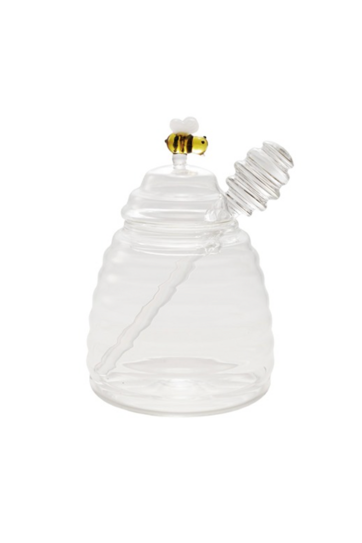 Glass Honey Jar-11- Gift/Home-Hazel Mazel-Usher & Co - Women's Boutique Located in Atoka, OK and Durant, OK