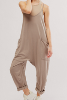 FP Movement: Hot Shot Onesie-Mocha Latte-6- Dress/Romp/Jump/Sets/Lounge-Free People Movement-Usher & Co - Women's Boutique Located in Atoka, OK and Durant, OK