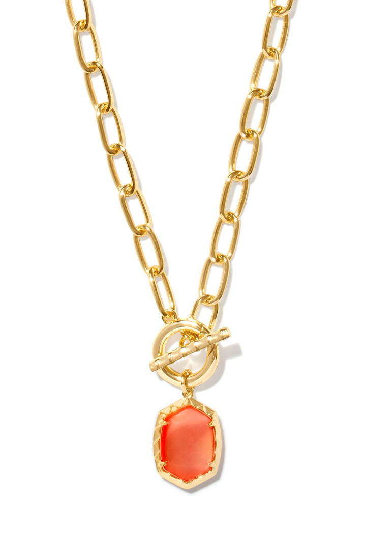 Kendra Scott: Daphne Link Chain Necklace-Gold Dichroic Glass-7- Jewelry-Kendra Scott-Usher & Co - Women's Boutique Located in Atoka, OK and Durant, OK