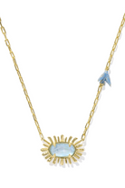 Kendra Scott: Elisa Bird Necklace-Gold Sky Blue Mother of Pearl-7- Jewelry-Kendra Scott-Usher & Co - Women's Boutique Located in Atoka, OK and Durant, OK