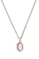 Kendra Scott: Hallie Necklace-Silver Sunrise Watercolor Illusion-7- Jewelry-Kendra Scott-Usher & Co - Women's Boutique Located in Atoka, OK and Durant, OK